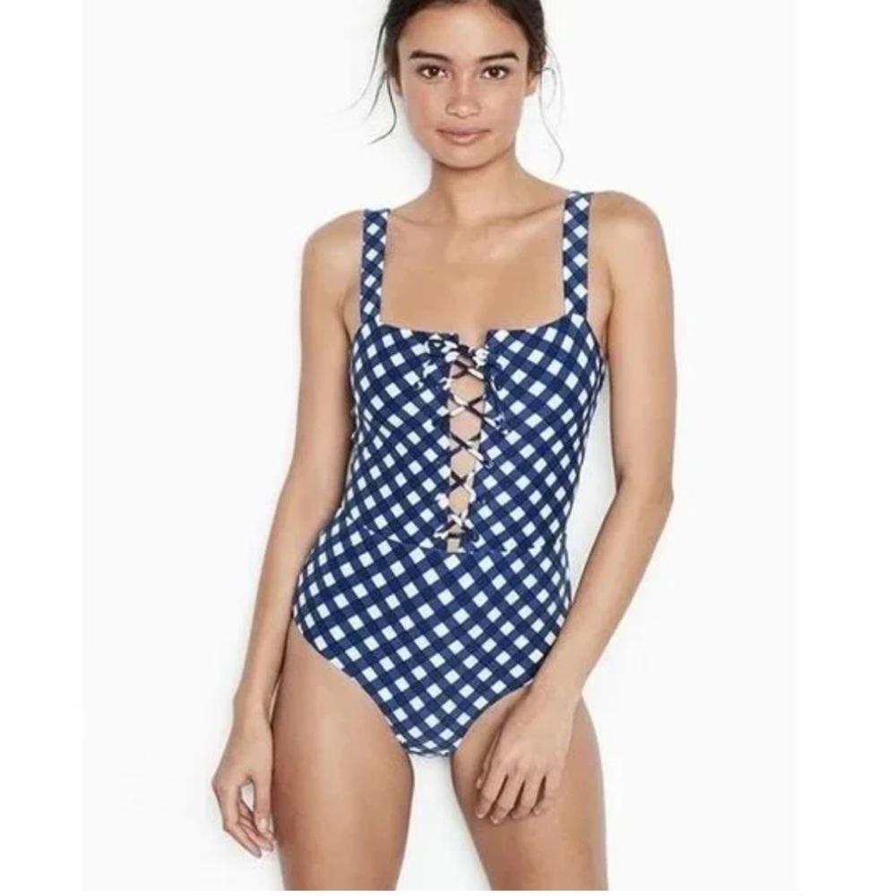 🆕 Onia Checkered One-Piece Swimsuit Size M
